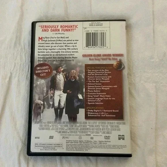 Kate and Leopold (DVD, 2002) Meg Ryan, Hugh Jackman - Picture 2 of 5